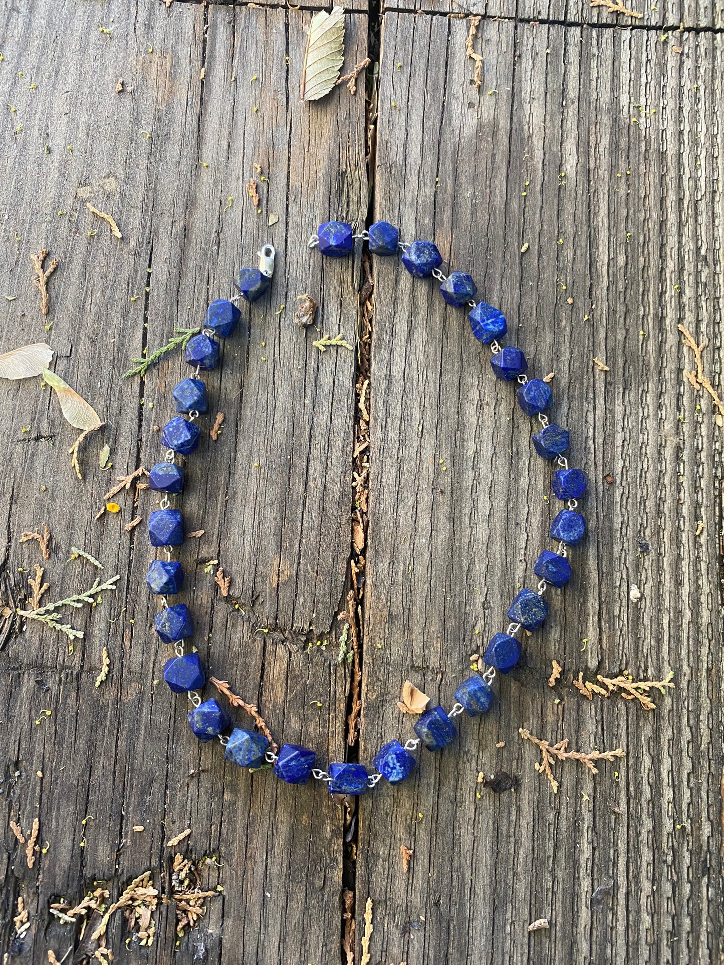 Lapis Beaded Chain