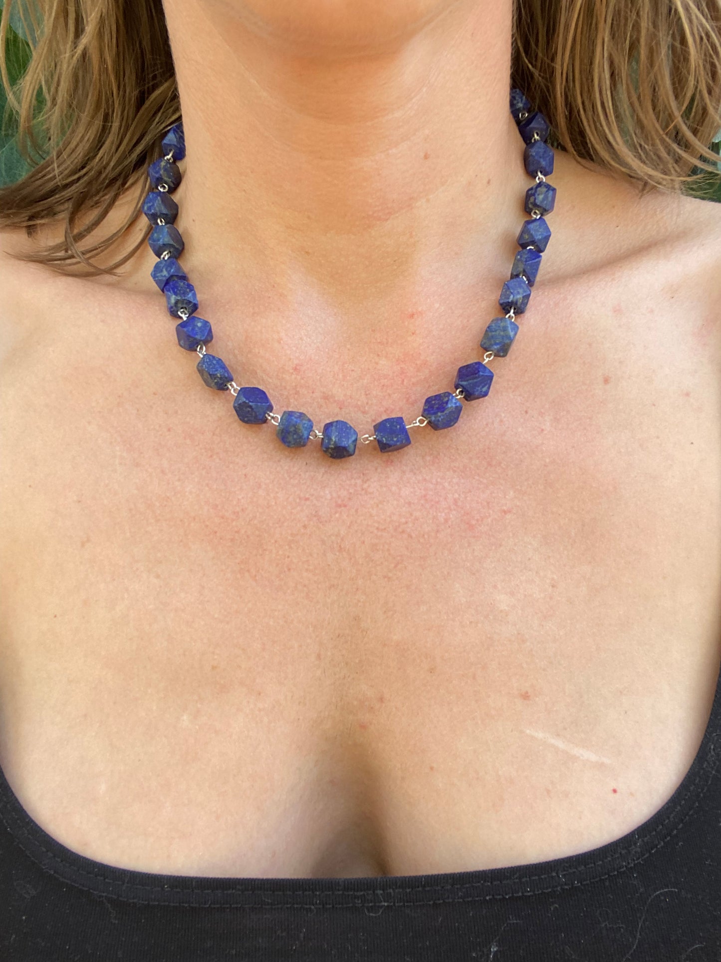 Lapis Beaded Chain